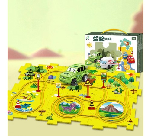 Розвиваюча іграшка-пазл SHT 1103A Dinosaur Park (25pcs) Yellow Розвиваюча іграшка-пазл SHT 1103A Dinosaur Park (25pcs) Yellow