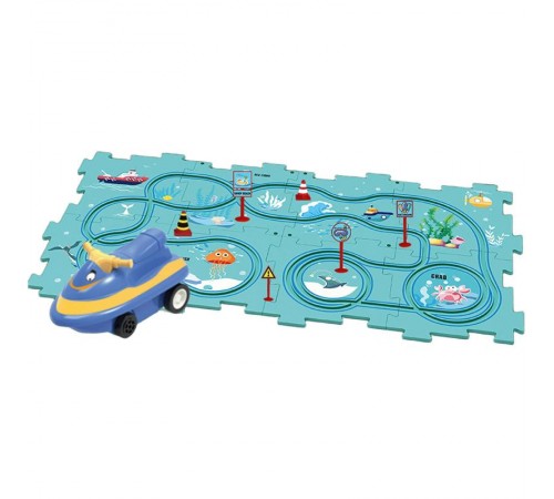 Розвиваюча іграшка-пазл SHT 1103C Ocean World (25pcs) Turquoise Розвиваюча іграшка-пазл SHT 1103C Ocean World (25pcs) Turquoise