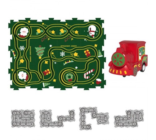 Розвиваюча іграшка-пазл SHT XDL588-19 Merry Christmas (13pcs) Green Розвиваюча іграшка-пазл SHT XDL588-19 Merry Christmas (13pcs) Green