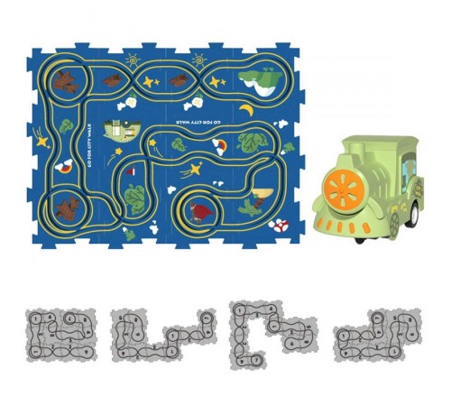 Розвиваюча іграшка-пазл SHT XDL588-19 Citi Walk (13pcs) Blue Розвиваюча іграшка-пазл SHT XDL588-19 Citi Walk (13pcs) Blue