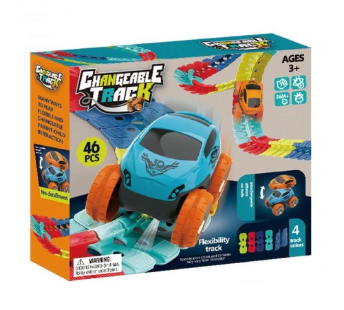 Інтерактивний трек з інерційною машинкою SHT 088 Changeable Trak (46pcs/1CAR) Colorful Інтерактивний трек з інерційною машинкою SHT 088 Changeable Trak (46pcs/1CAR) Colorful
