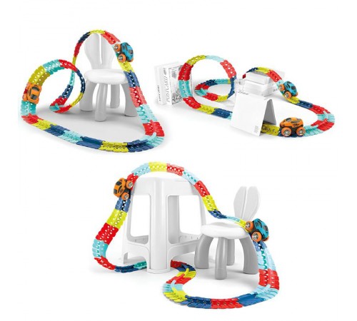 Інтерактивний трек з інерційною машинкою SHT 288 Changeable Trak (138pcs/1CAR) Colorful Інтерактивний трек з інерційною машинкою SHT 288 Changeable Trak (138pcs/1CAR) Colorful