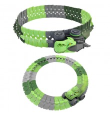Інтерактивний трек з інерційною машинкою SHT 5510-8 Dino Trak (46pcs/1CAR) Green