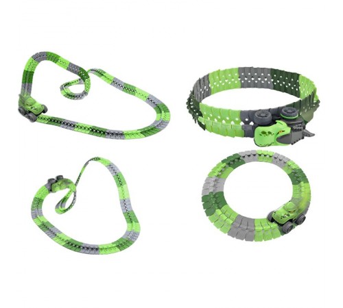 Інтерактивний трек з інерційною машинкою SHT 5510-6 Dino Trak (138pcs/1CAR) Green Інтерактивний трек з інерційною машинкою SHT 5510-6 Dino Trak (138pcs/1CAR) Green
