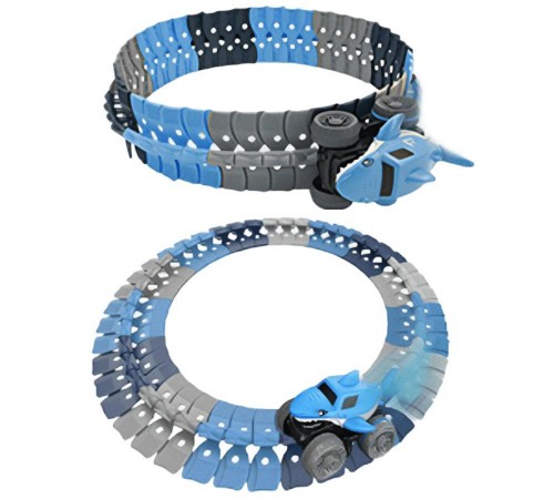Інтерактивний трек з інерційною машинкою SHT 5510-4 Shark Trak (46pcs/1CAR) Blue Інтерактивний трек з інерційною машинкою SHT 5510-4 Shark Trak (46pcs/1CAR) Blue