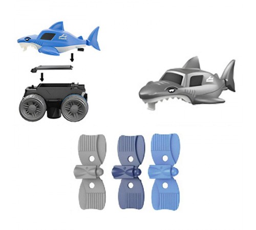 Інтерактивний трек з інерційною машинкою SHT 5510-3 Shark Trak (92pcs/1CAR) Blue Інтерактивний трек з інерційною машинкою SHT 5510-3 Shark Trak (92pcs/1CAR) Blue
