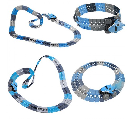 Інтерактивний трек з інерційною машинкою SHT 5510-2 Shark Trak (138pcs/1CAR) Blue Інтерактивний трек з інерційною машинкою SHT 5510-2 Shark Trak (138pcs/1CAR) Blue