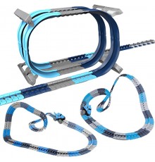 Інтерактивний трек з інерційною машинкою SHT 5510-9 Deluxe Edition Shark Trak (138pcs/1CAR) Blue
