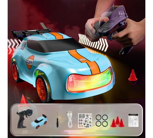Дріфт-машина на радіокеруванні SHT K13 (1:64) Rally Car 2.4G Blue
