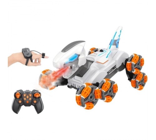 Дитячий восьмиколісний динозавр на радіокеруванні SHT 2590 2.4G (with 2 remote) Grey / Orange Дитячий восьмиколісний динозавр на радіокеруванні SHT 2590 2.4G (with 2 remote) Grey / Orange