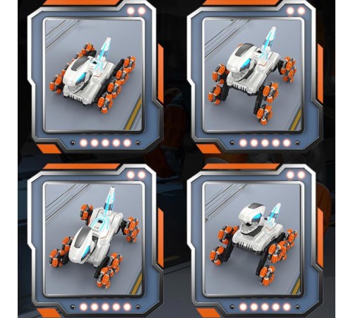 Дитячий восьмиколісний динозавр на радіокеруванні SHT 2590 2.4G (with 2 remote) Grey / Orange Дитячий восьмиколісний динозавр на радіокеруванні SHT 2590 2.4G (with 2 remote) Grey / Orange