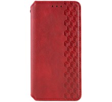 Шкіряний чохол-книжка GETMAN Cubic (PU) для Xiaomi Redmi Note 14 4G (Int. version) Червоний