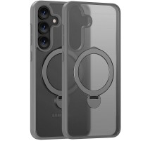 TPU+PC чохол MagSafe Colorful HQ Ring для Samsung Galaxy S25 Grey