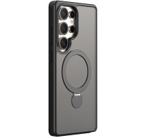TPU+PC чохол MagSafe Colorful HQ Ring для Samsung Galaxy S25 Ultra Black