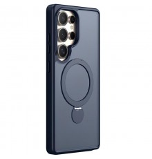 TPU+PC чохол MagSafe Colorful HQ Ring для Samsung Galaxy S25 Ultra Dark Blue
