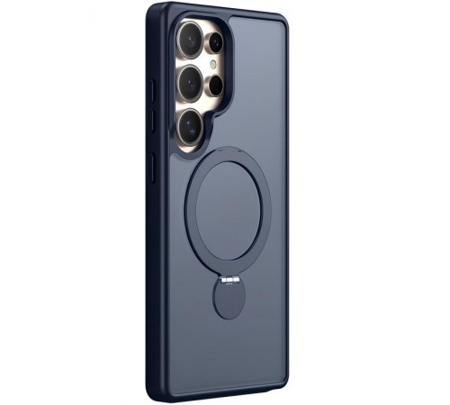TPU+PC чохол MagSafe Colorful HQ Ring для Samsung Galaxy S25 Ultra Dark Blue TPU+PC чохол MagSafe Colorful HQ Ring для Samsung Galaxy S25 Ultra Dark Blue