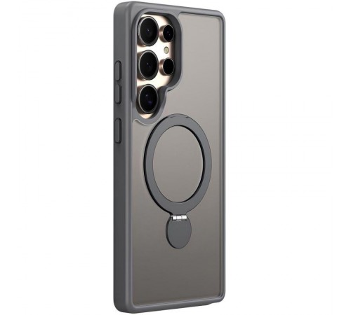 TPU+PC чохол MagSafe Colorful HQ Ring для Samsung Galaxy S25 Ultra Grey TPU+PC чохол MagSafe Colorful HQ Ring для Samsung Galaxy S25 Ultra Grey