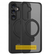 TPU+PC чохол MagSafe Colorful HQ Ring для Samsung Galaxy S25 Edge Black