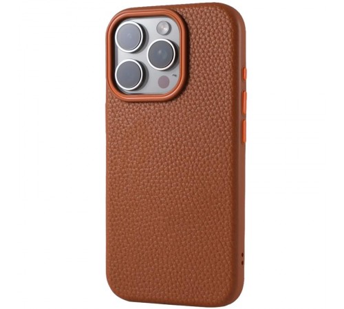 Чохол Syndee with MagSafe для Apple iPhone 15 Pro (6.1") Golden Brown