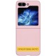 Чохол Foldables Silicone Cover Lakshmi (AAA) для Motorola Razr 50 Ultra Рожевий / Pink Sand