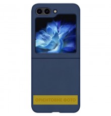 Чохол Foldables Silicone Cover Lakshmi (AAA) для Motorola Razr 50 Ultra Темно-синій / Midnight blue