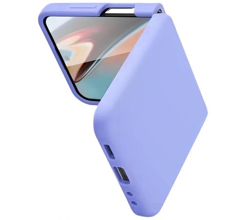 Чохол Foldables Silicone Cover Lakshmi (AAA) для Samsung Galaxy Z Flip5 Бузковий / Dasheen