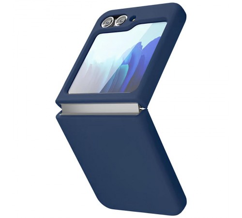 Чохол Foldables Silicone Cover Lakshmi (AAA) для Samsung Galaxy Z Flip5 Темно-синій / Midnight blue