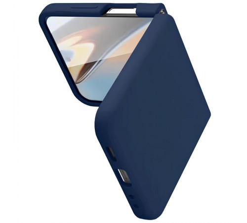 Чохол Foldables Silicone Cover Lakshmi (AAA) для Samsung Galaxy Z Flip5 Темно-синій / Midnight blue