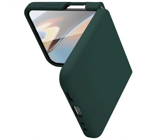Чохол Foldables Silicone Cover Lakshmi (AAA) для Samsung Galaxy Z Flip5 Зелений / Cyprus Green