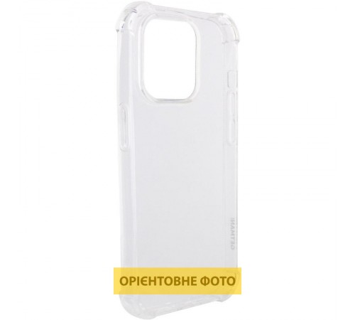 TPU чохол GETMAN Ease logo посилені кути для Apple iPhone 17 Pro (6.3") Безбарвний (прозорий)