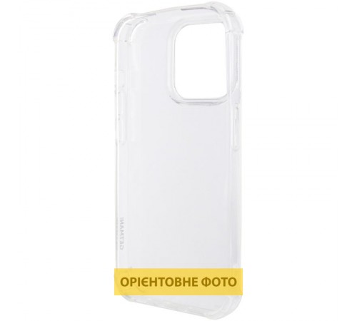 TPU чохол GETMAN Ease logo посилені кути для Apple iPhone 17 Pro (6.3") Безбарвний (прозорий)