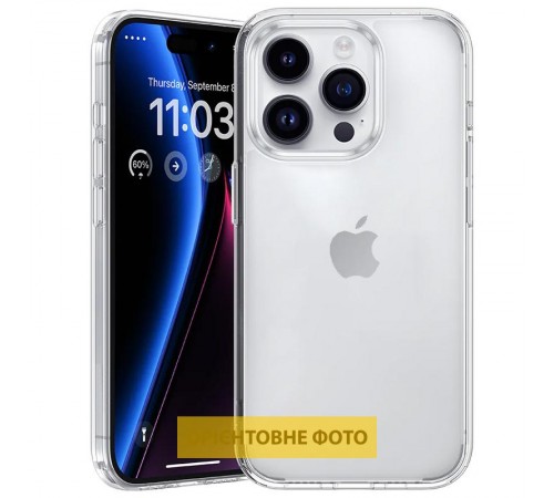 TPU чохол Epic Transparent 1,5mm для Apple iPhone 17 Air (6.6") Безбарвний (прозорий)