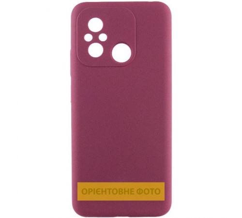 Чохол Silicone Cover Lakshmi Full Camera (AAA) для Motorola Moto G05 / E15 4G Бордовий / Plum