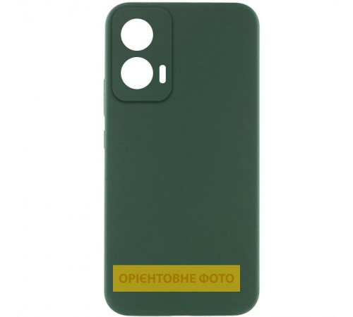 Чохол Silicone Cover Lakshmi Full Camera (AAA) для Motorola Moto G05 / E15 4G Зелений / Cyprus Green