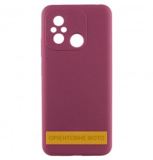 Чохол Silicone Cover Lakshmi Full Camera (AAA) для Motorola Moto G15 4G Бордовий / Plum
