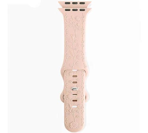 Ремінець Hoco WA30 Flexible series 3D solid color silicone strap для Apple watch 42(ser.1-3)/44/45/49 Powder Sand Ремінець Hoco WA30 Flexible series 3D solid color silicone strap для Apple watch 42(ser.1-3)/44/45/49 Powder Sand