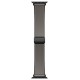 Ремінець Hoco WA34 Basic magnetic buckle silicone leather strap для Apple watch 38/40/41/42mm Dark Gray