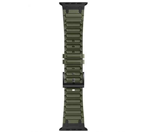 Ремінець Hoco WA35 Emir series thickened silicone strap для Apple watch 44/45/46/49mm Army Green Ремінець Hoco WA35 Emir series thickened silicone strap для Apple watch 44/45/46/49mm Army Green