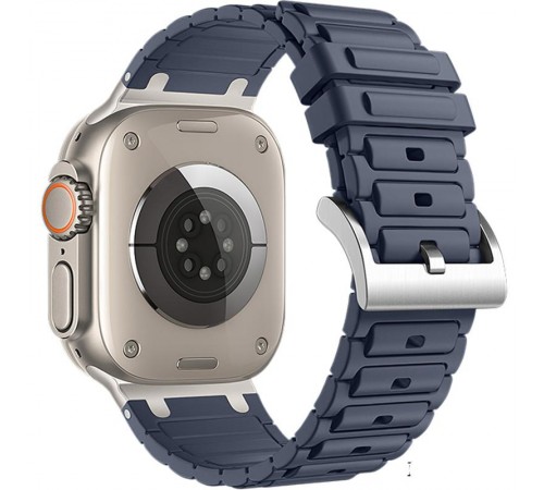 Ремінець Hoco WA35 Emir series thickened silicone strap для Apple watch 44/45/46/49mm Grayish Blue Ремінець Hoco WA35 Emir series thickened silicone strap для Apple watch 44/45/46/49mm Grayish Blue