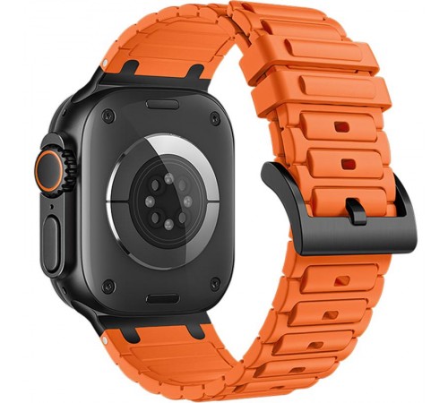 Ремінець Hoco WA35 Emir series thickened silicone strap для Apple watch 44/45/46/49mm Orange Ремінець Hoco WA35 Emir series thickened silicone strap для Apple watch 44/45/46/49mm Orange