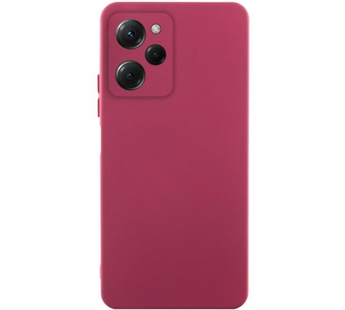 Чохол Silicone Cover Lakshmi Full Camera (AA) для Xiaomi Poco X5 Pro 5G Бордовий / Marsala