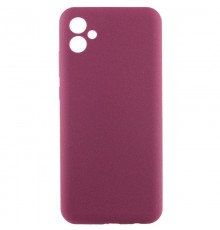 Чохол Silicone Cover Lakshmi Full Camera (AAA) для Samsung Galaxy A07 Бордовий / Plum