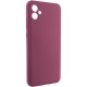 Чохол Silicone Cover Lakshmi Full Camera (AAA) для Samsung Galaxy A07 Бордовий / Plum