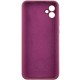 Чохол Silicone Cover Lakshmi Full Camera (AAA) для Samsung Galaxy A07 Бордовий / Plum