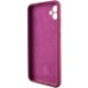 Чохол Silicone Cover Lakshmi Full Camera (AAA) для Samsung Galaxy A07 Бордовий / Plum