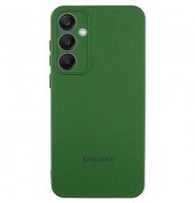 Чохол Silicone Cover Lakshmi Full Camera (AA) with logo для Samsung Galaxy S24 FE Зелений / Dark green