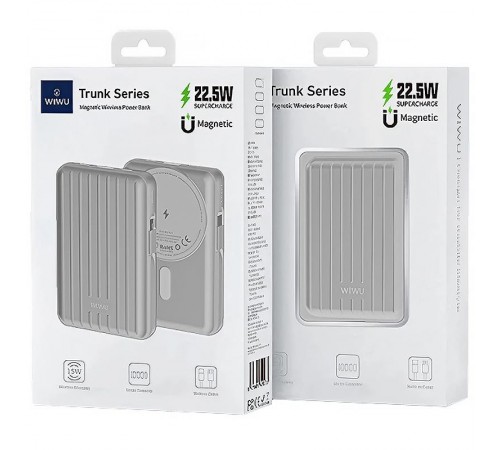 Портативний ЗП Power Bank WIWU PP03 Trunk Series 22.5W з БЗП 10000 mAh