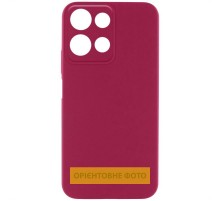 Чохол Silicone Cover Lakshmi Full Camera (AA) для Motorola Moto G35 Бордовий / Marsala