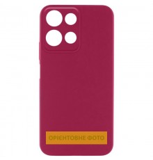 Чохол Silicone Cover Lakshmi Full Camera (AA) для Motorola Moto G35 Бордовий / Marsala