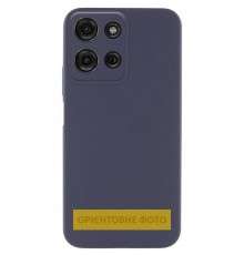 Чохол Silicone Cover Lakshmi Full Camera (AA) для Motorola Moto G35 Синій / Midnight Blue